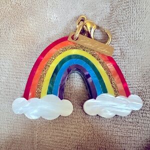 Edie Parker Rainbow Cloud PRIDE Keychain bag Charm LK new